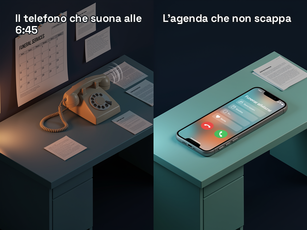 Il collega digitale per onoranze funebri e back-office