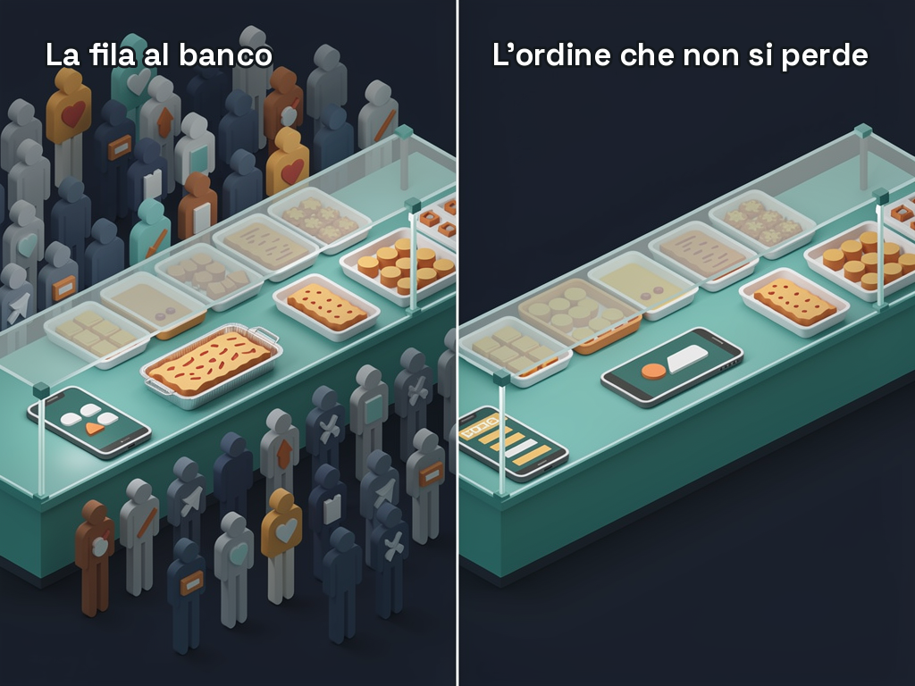 Il collega digitale per gastronomia e asporto